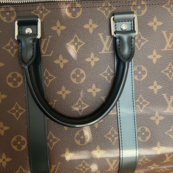 Louis Vuitton Monogram Macassar Keepall 45 Bandouliere - Picture 13 of 16